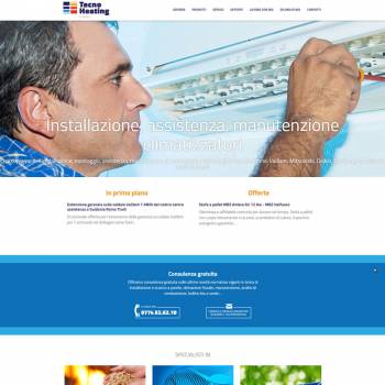 Sito web per installazione e assistenza caldaie vaillant a Guidonia, Tivoli, Roma. Grafica e gestione sito web personalizzata.